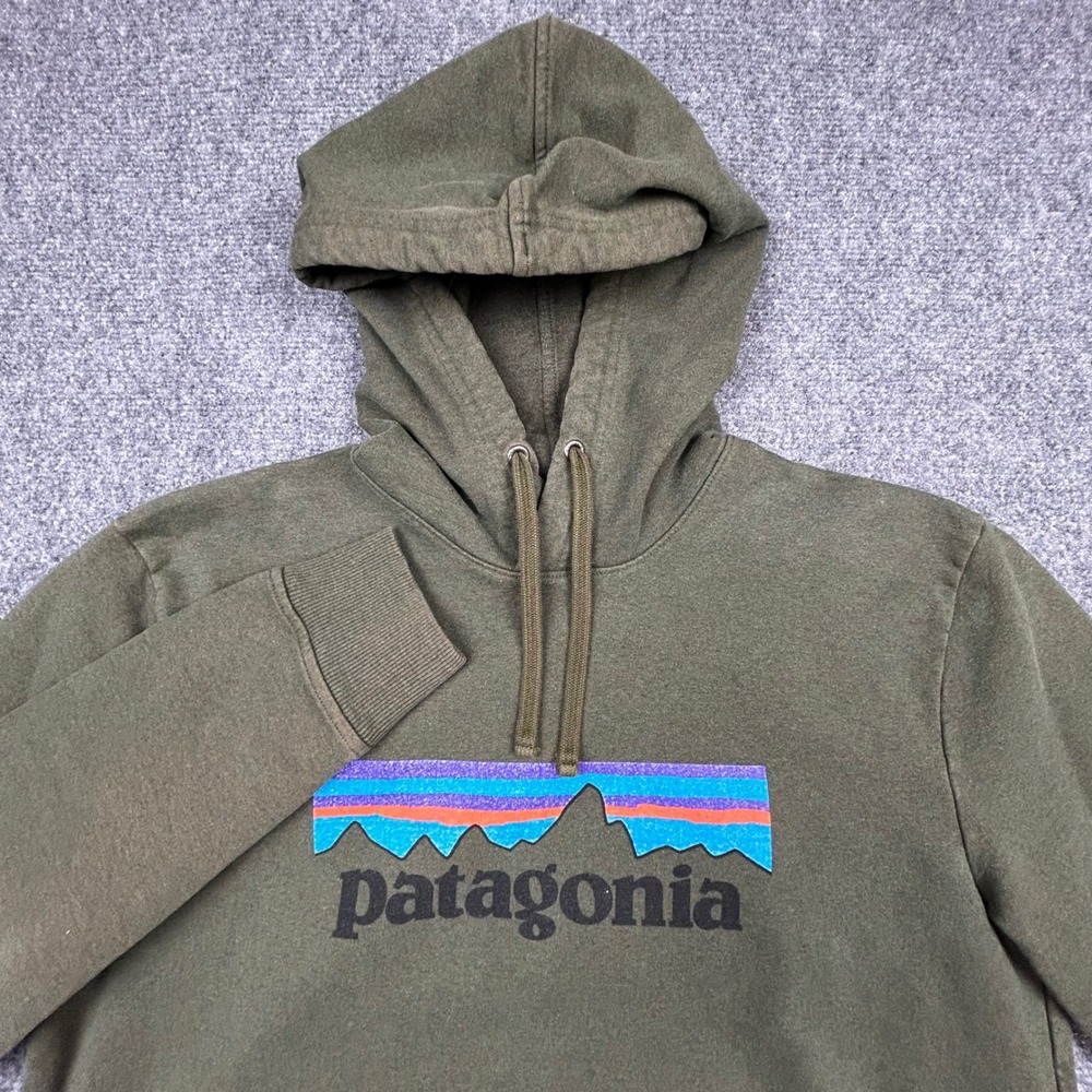 Patagonia Uprisal Hoody Mens M Sediment Green Pullover Sweatshirt Logo Gorpcore